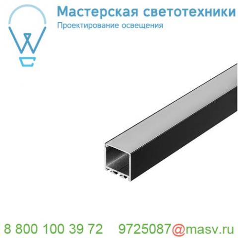 213610 slv glenos pro-3030 100 профиль накладной, без экрана, 1 м, черный