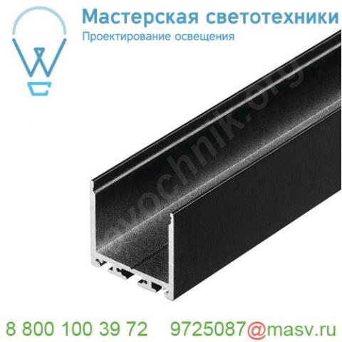 213620 slv glenos pro-3030 200 профиль накладной, без экрана, 2 м, черный