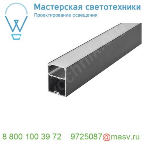 213460 slv glenos pro-4970 100 профиль накладной, 1 м, черный