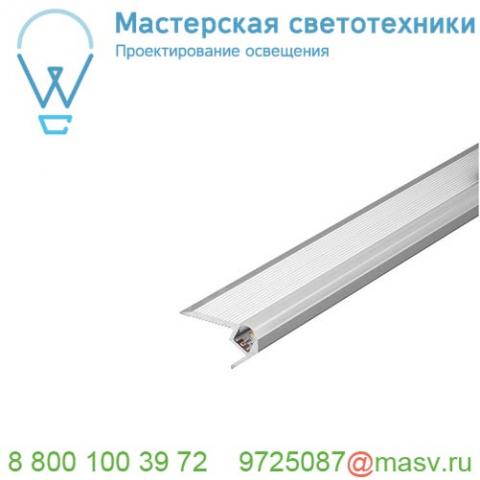 213581 slv glenos f-4827 up 100 профиль для окантовки ступеней, 1 м, с экраном, алюминий