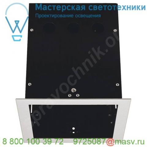 115104 slv aixlight® pro, 1 frame корпус с рамкой для 1-го светильникa module, серебристый / черный