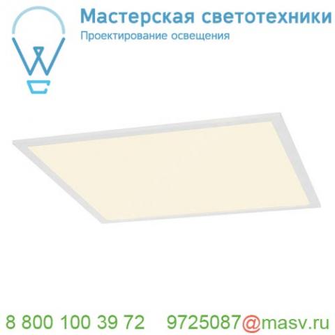 158713 slv i-vidual panel 62x62 светильник встраиваемый 1000ма 40вт с led 3000к, 3250лм, ugr<22, без