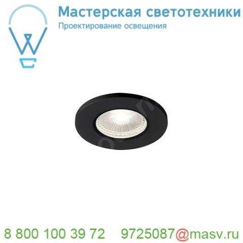 1001017 slv kamuela eco светильник встраиваемый ip65 6. 5вт с led 4000к, 400лм, 38°, черный