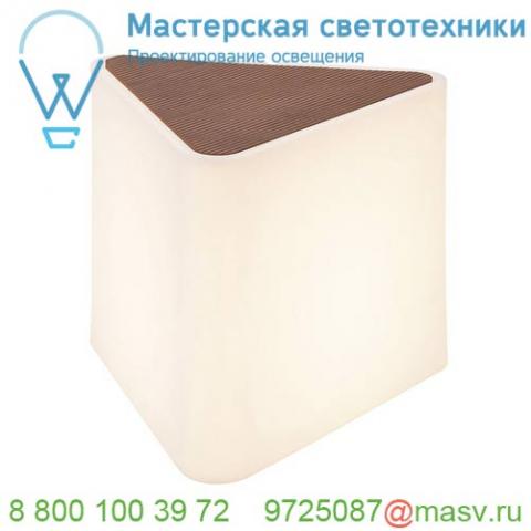 227550 slv kenga светильник напольный ip54 для лампы е27 24вт макс. , белый/ коричневый