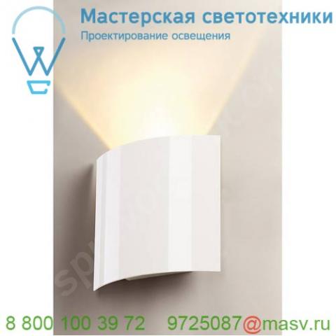 151601 slv led sail wl-1 светильник настенный 3. 5вт с led 3000k, 140лм, белый глянцевый