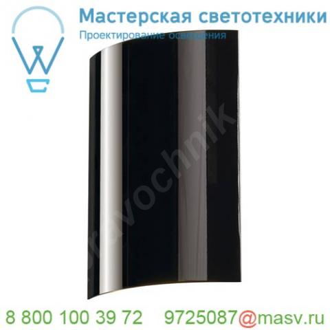 151610 slv led sail wl-2 светильник настенный 6вт с led 3000k, 2х 85лм, черный глянцевый