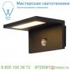 1001969 slv angolux s светильник настенный ip44 9. 8вт с датчиком движения и led 3000к, 500лм, 120°