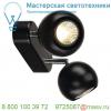 149070 slv light eye 90 double светильник накладной для 2-х ламп gu10 по 50вт макс. , черный / хром