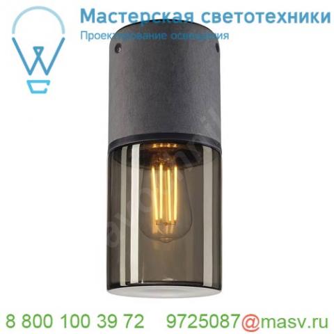 231361 slv lisenne cl светильник потолочный ip44 для лампы e27 23вт макс. , темно-серый базальт/