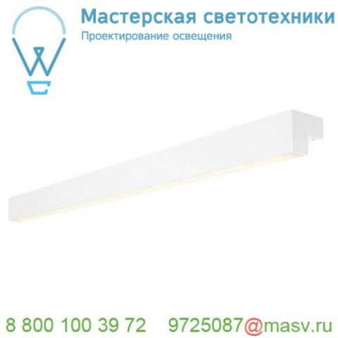 1001303 slv l-line 120 led светильник накладной ip44 18. 5вт с led 3000к, 1650лм, 120°, белый (ex