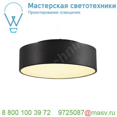 1000855 slv medo 30 led светильник накладной 15вт с led 3000к, 1000лм, 105°, димм. 1-10в, черный