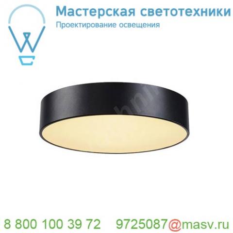 135070 slv medo 40 led светильник накладной 31вт с led 3000к, 2125лм, 105°, черный