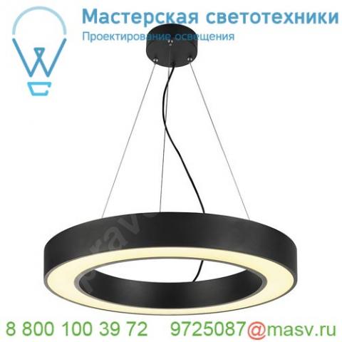 133840 slv medo 60 ring pd светильник подвесной 35вт с led 3000к, 2000лм, диммируемый 1-10в, черный