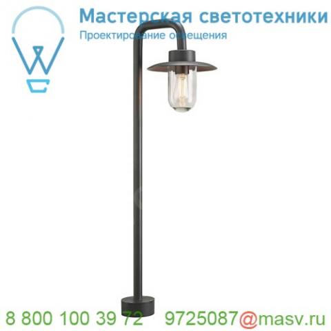 1000822 slv molat pole светильник ландшафтный ip44 для лампы e27 60вт макс. , антрацит/ стекло