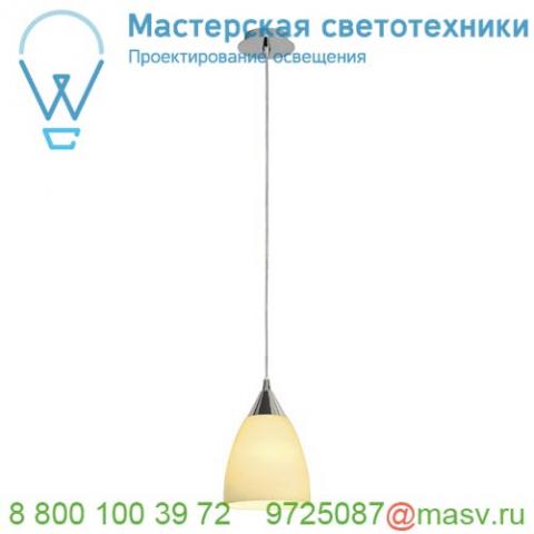 133661 slv orion s светильник подвесной для лампы e14 40вт макс. , хром/ белое стекло