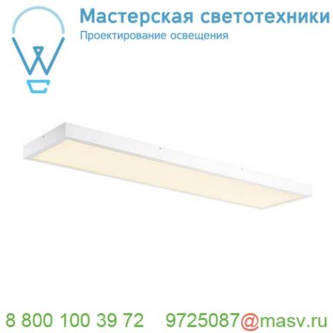 1001505 slv led panel cl светильник накладной 45вт с led 3000к, 3100лм, ugr<19, 120х30 см, белый