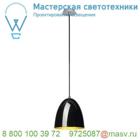 133050 slv para cone 20 светильник подвесной для лампы e27 60вт макс. , черный глянцевый/ золото