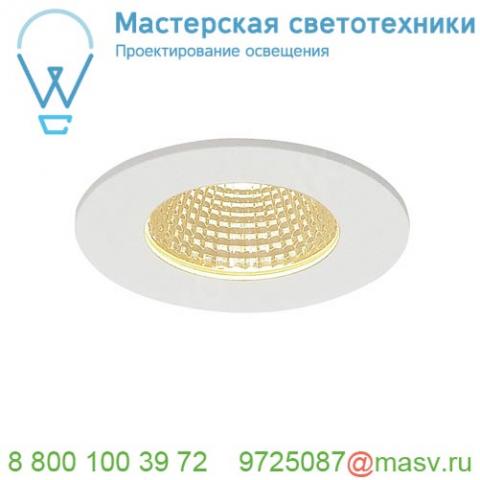 114421 slv patta-i round светильник встраиваемый ip65 12вт c led 3000к, 910лм, 38°, белый