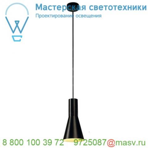 133330 slv phelia pd-cone светильник подвесной для лампы e27 23вт макс. , черный