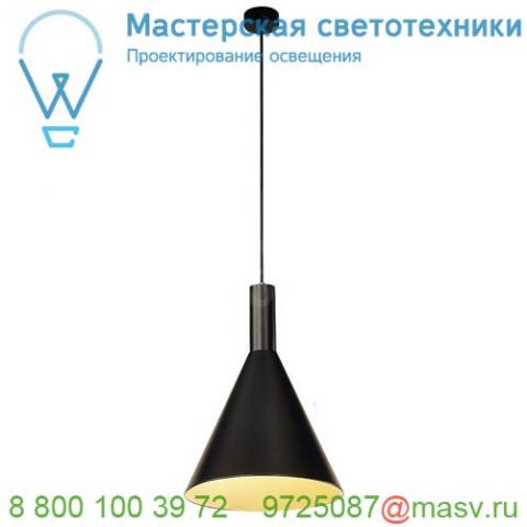 133320 slv phelia pd-l светильник подвесной для лампы e27 23вт макс. , черный