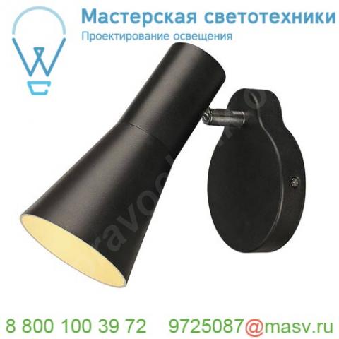 148530 slv phelia wl-1 светильник настенный для лампы gu10 35вт макс. , черный