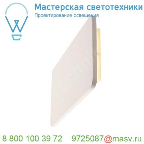 148093 slv plastra rectangular светильник настенный 19вт с led 3000к, 1200лм, белый гипс