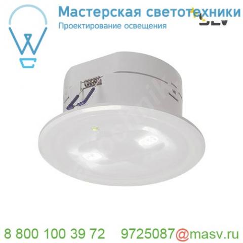 240006 slv p-light 13 cl светильник встраиваемый аварийный ip20 5вт с led 6000к, 120лм, 90°, белый