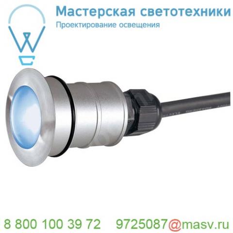 228337 slv power trail-lite round светильник встраиваемый ip67 350ма 1. 4вт c синим led, 60°, сталь