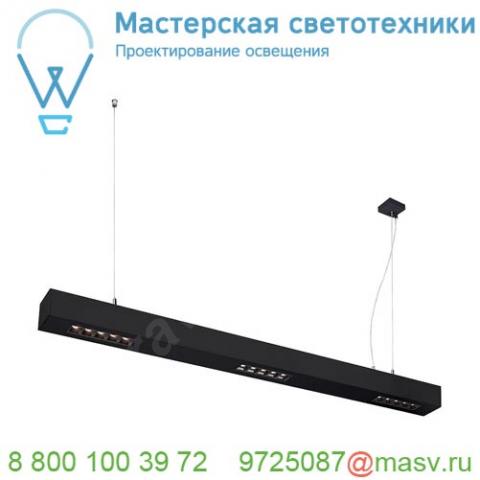 1000927 slv q-line bap pd 1m led светильник подвесной 45вт с led 3000к, 2100лм, 30°, urg<10, cri>90