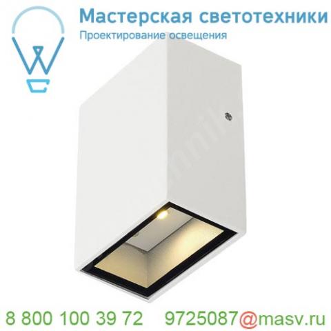 232461 slv quad светильник настенный ip44 4. 6вт с led 3000к, 100лм, 90°, белый