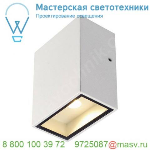 232431 slv big quad светильник настенный ip44 4. 5вт с led 3000к, 290лм, 110°, белый