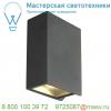 232445 slv big quad up/down светильник настенный ip44 8. 6вт с led 3000к, 520лм, 110°, антрацит