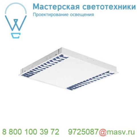 158901 slv rasto led r 600х600 светильник встраиваемый с led 2x18вт (38вт), 4000к, 4000лм, белый