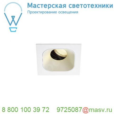 1001829 slv renisto square m светильник встраиваемый 16вт с led 3000к, 930лм, 36°, без панели, белый