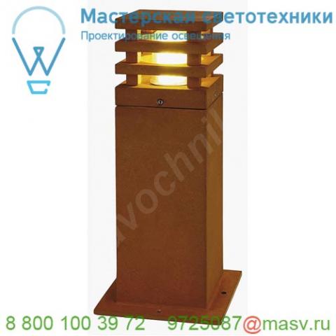 233427 slv rusty square 40 led светильник ландшафтный ip55 8. 6вт с led 3000к, 90лм, бурый