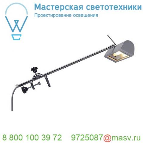 146324 slv sdl display светильник на струбцине для лампы r7s 118мм 200вт макс. , серебристый / хром