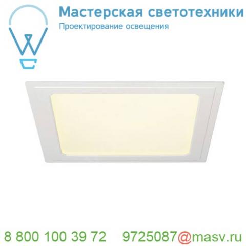 162783 slv senser square 24 светильник встраиваемый 350ма 14вт c led 3000к, 970лм, 120°, без бп