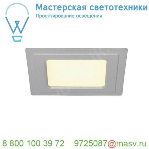 162793 slv senser square 6w светильник встраиваемый 350ма c smd led 6вт, 3000к, 240лм, без бп