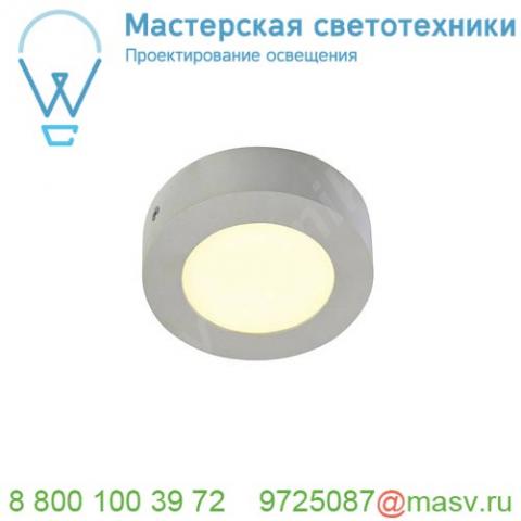 162933 slv senser round 6w светильник накладной 230v c smd led 6вт (6. 7вт), 3000к, 230лм, c бп