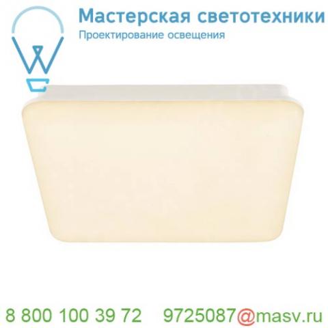 163030 slv sima square светильник накладной ip44 25вт c led 3000к, 2300лм, белый