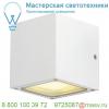 232531 slv sitra cube светильник настенный ip44 для 2-х ламп gx53 по 9вт макс. , белый