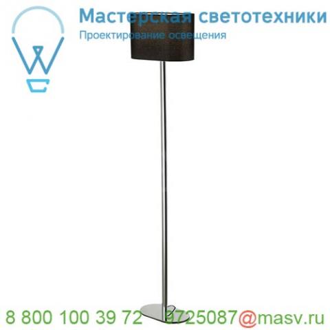 155850 slv soprana oval sl-1 светильник напольный для лампы e27 60вт макс. , хром/ черный