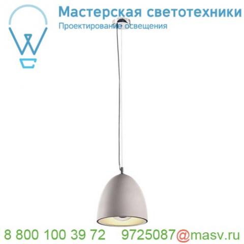 155711 slv soprana solid pd-2 светильник подвесной для лампы e27 60вт макс. , серый бетон