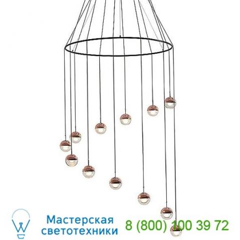 Seed design dora p12 multi-light pendant light sld-1010pc12-brs, светильник