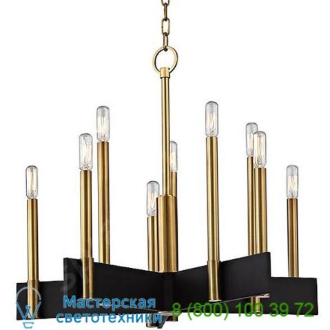 Hudson valley lighting 8825-agb abrams 10 light chandelier, светильник