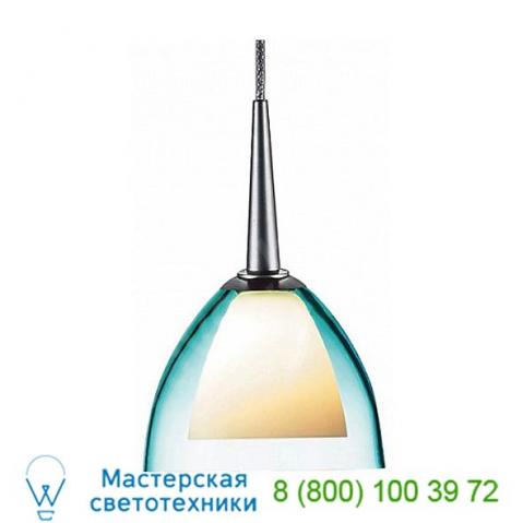 Rainbow i down pendant light (turquoise/chrome) - open box bruck lighting , светильник