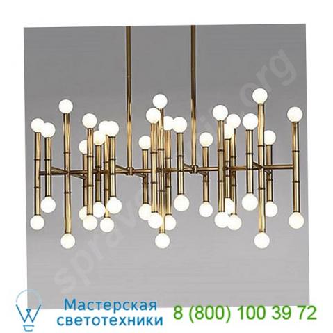 Meurice rectangular chandelier z687 robert abbey, светильник