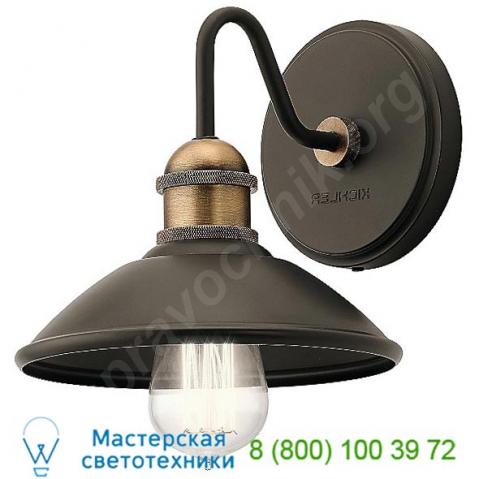 45943oz kichler clyde bathroom wall sconce, настенный бра