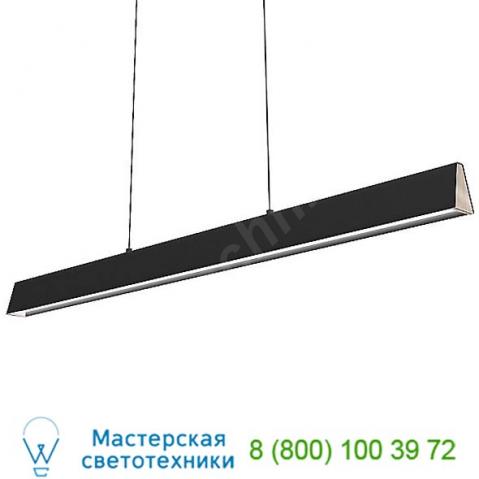 Flair led linear suspension light flr-48l-bl blackjack lighting, светильник