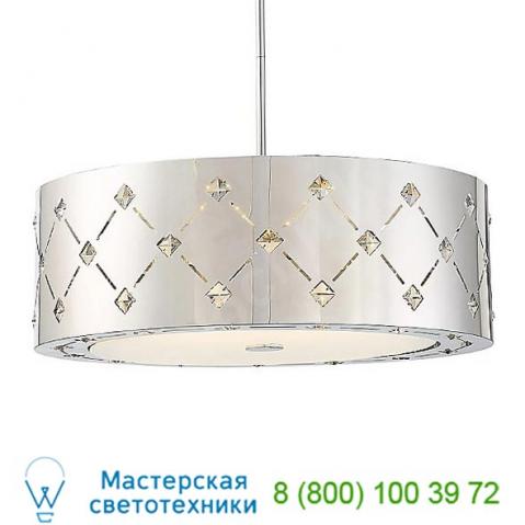 George kovacs p1034-077-l crowned led drum shade pendant light, светильник